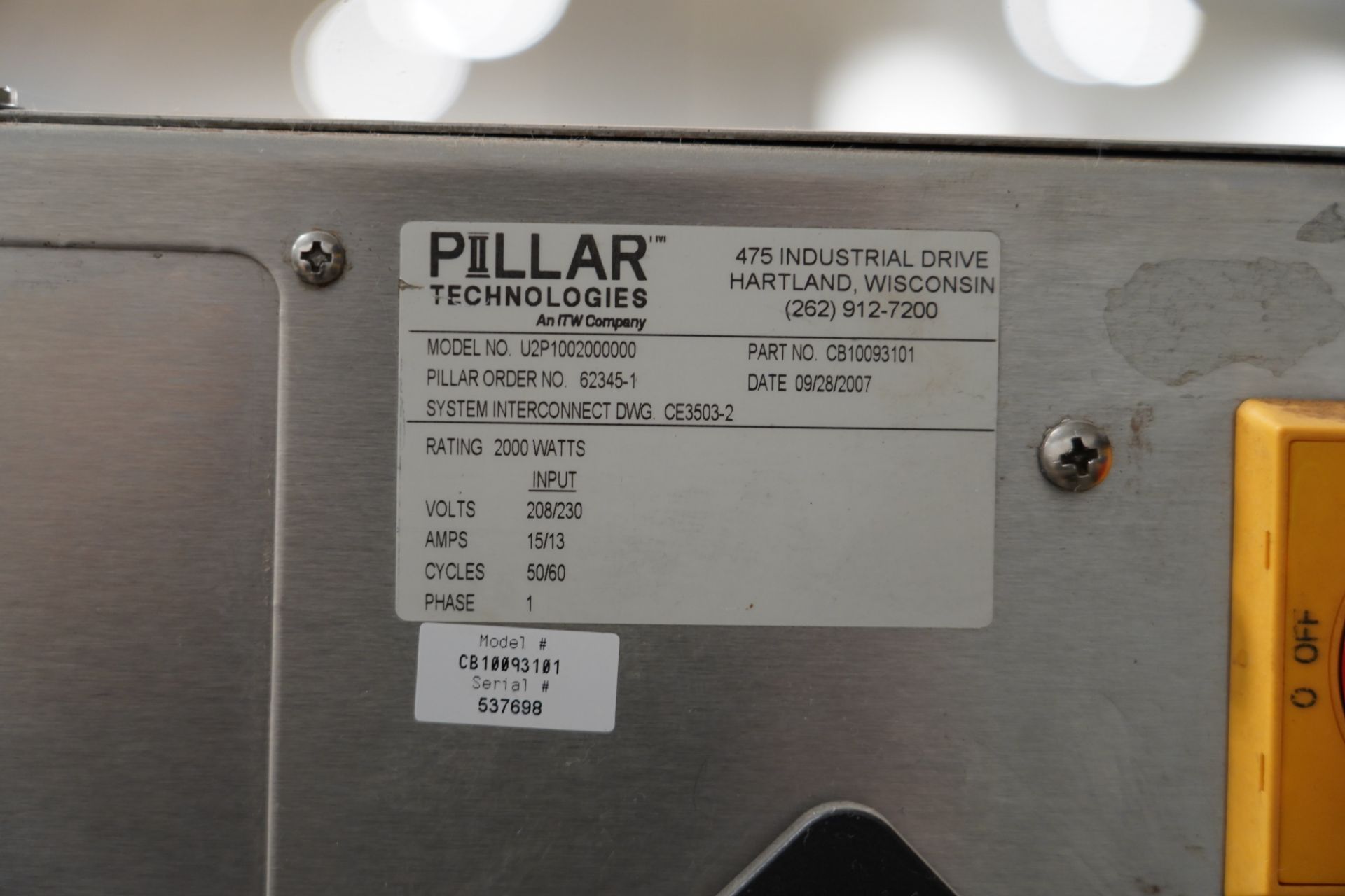 Pillar Induction Sealer - Image 6 of 9