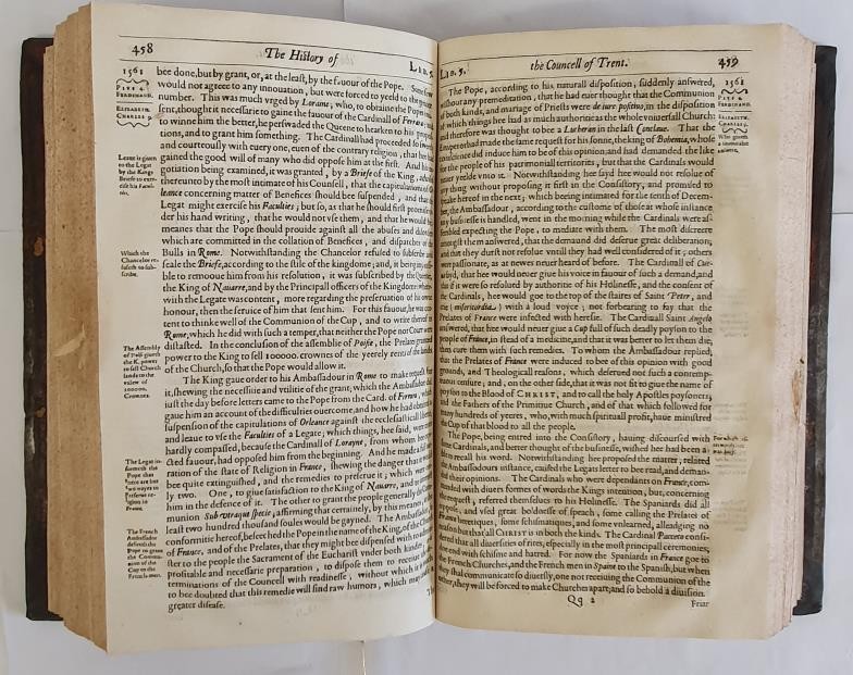 P.J. Polana.The Historie of the Council of Trent translated from Italian to English by Nathanael - Image 3 of 3