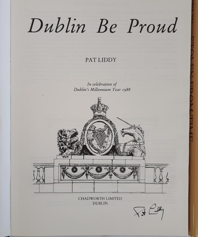 The Viking Age Buildings of Dublin by Wallace [Michael Herity’s copy]; Dublin Stolen from Time by - Image 2 of 2