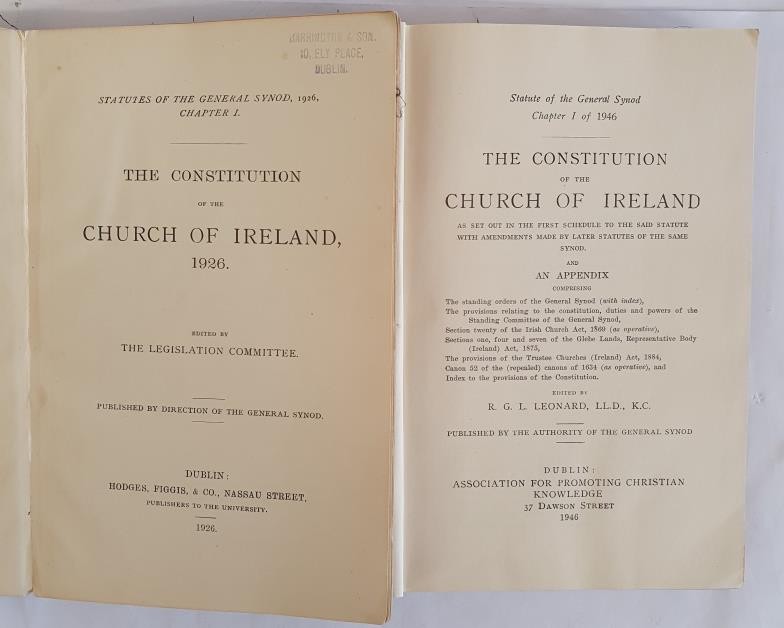 The Constitution of the Church of Ireland 1926 and 1946 (2) - Image 2 of 2