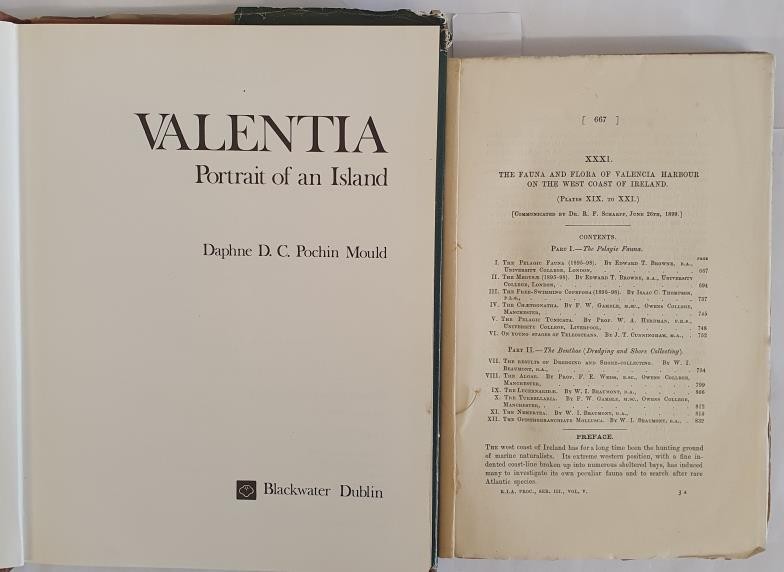 Daphne D.C. Pochin Mould. Valentia - Portrait of an Island. 1978.1st. Quarto.Numerous illustrations. - Image 2 of 3