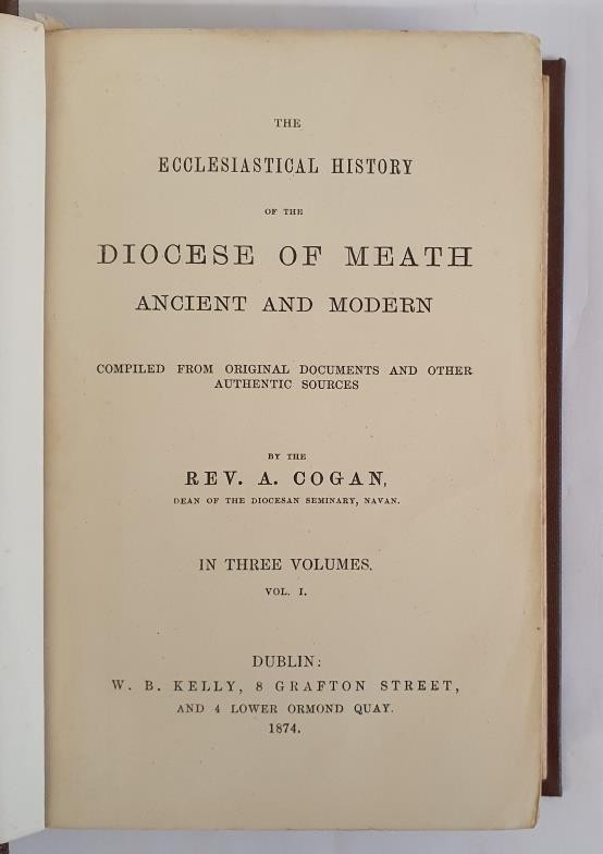 The Ecclesiastical History of the Diocese of Meath, Ancient and Modern. Compiled from original - Image 2 of 2