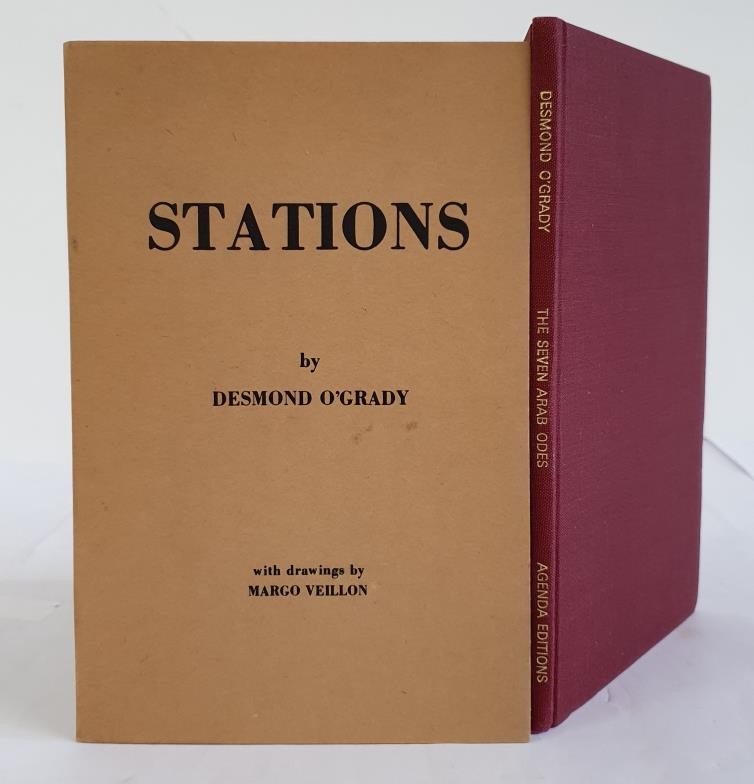 Desmond O’Grady. Stations with Drawings by Margo Veillon. Cairo. 1976. Signed copy, number 15 of a