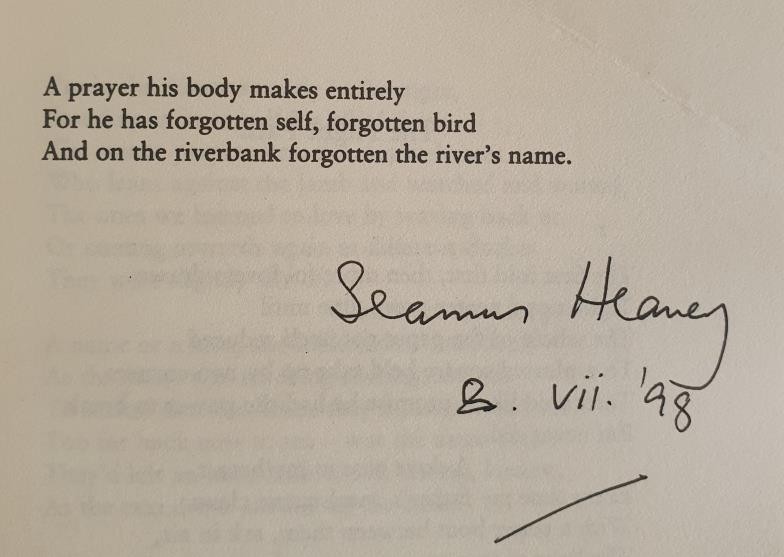 Seamus Heaney Signed, The Spirit Level (Faber & Faber, 1996). Signed (and dated - 8/vii/98) by - Image 3 of 3