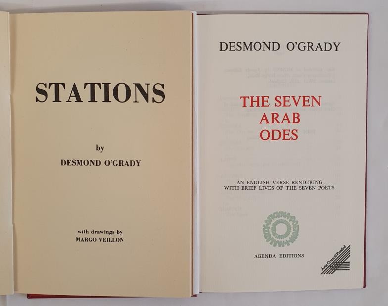 Desmond O’Grady. Stations with Drawings by Margo Veillon. Cairo. 1976. Signed copy, number 15 of a - Image 2 of 3