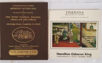 Auction catalogue re sale of contents of Old Bridge House, Drogheda by P.B. Gunne 19-21 June 1984.