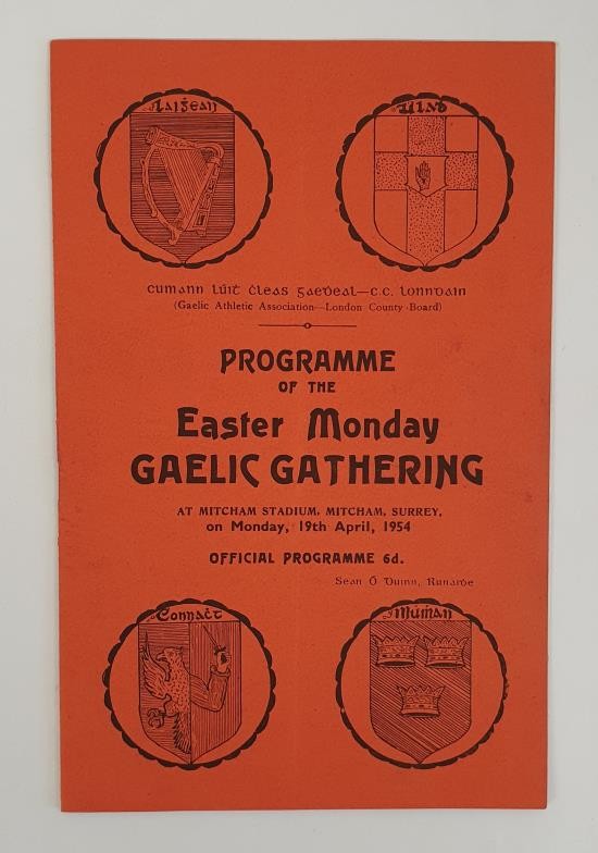 Gaelic Athletic Association. London. Programme of the Easter Monday Gaelic Gathering at Mitcham