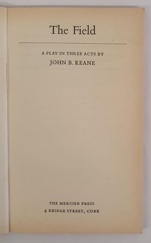 The Field Keane, John B. Published by Mercier Press, 1966. 1st Ed - Image 2 of 2