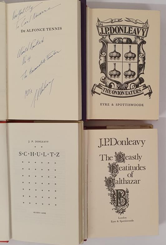 De Alfonce Tennis, J P Donleavy E P Dutton, 1984, First Edition, First Printing, inscribed by the - Image 2 of 2