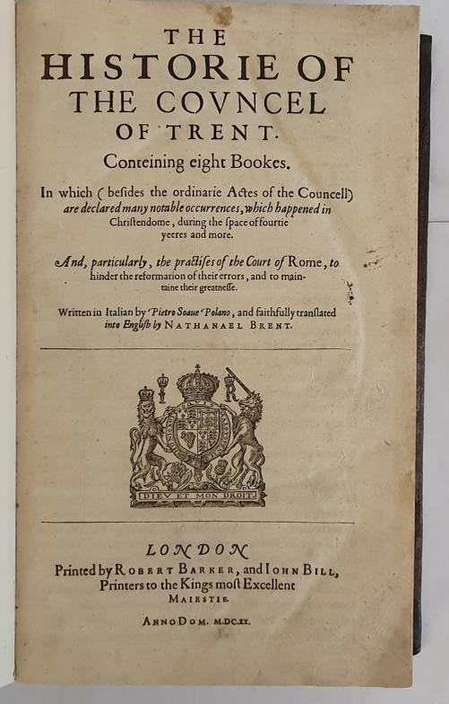 P.J. Polana.The Historie of the Council of Trent translated from Italian to English by Nathanael - Image 2 of 3