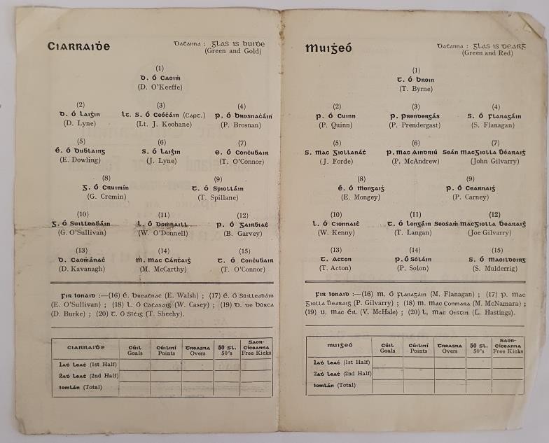 1948 All-Ireland Semi-Final Gaelic Football Programme. . Croke Park, Kerry v. Mayo. Original printed - Image 2 of 2