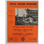 All-Ireland Semi-Finals Gaelic Football Programme. 1968. Fiftieth Anniversary of Gaelic Sunday,