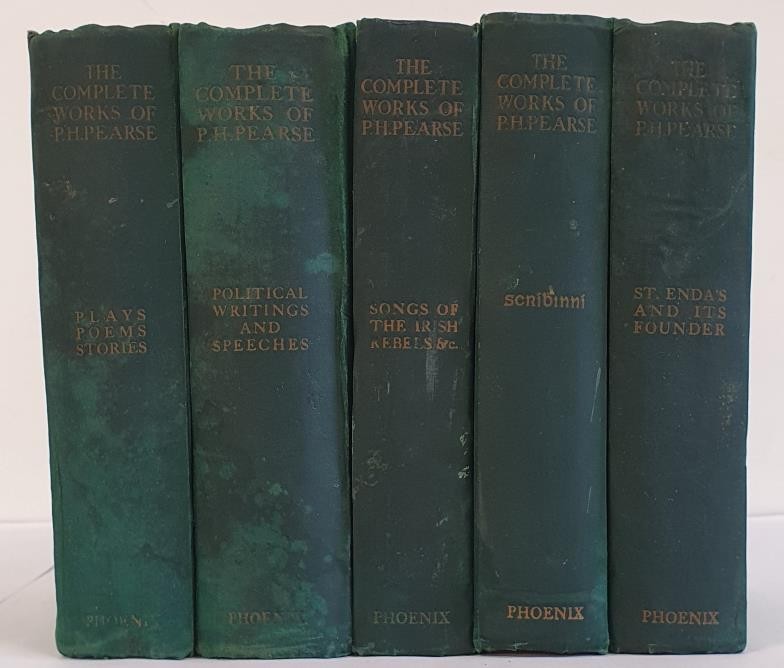 'The Complete Works of Patrick Pearse c. 1920 in five volume: Plays, Poems Stories; Political