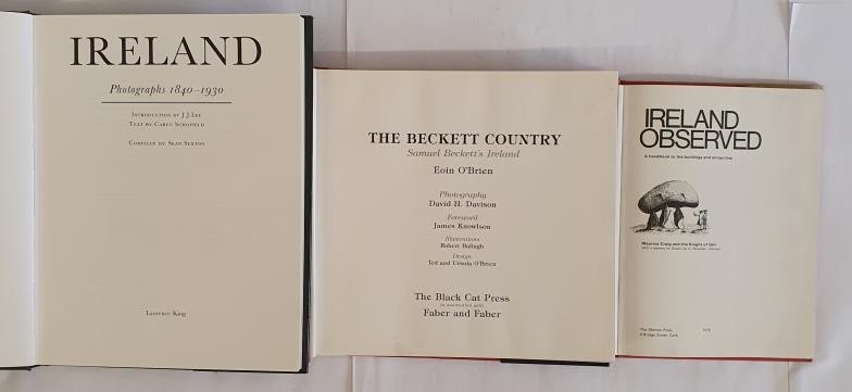 The Beckett Country by Eoin O'Broin, HB, DJ,1996; Ireland Photographs 1840-1930 compiled by Sean - Image 2 of 2