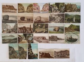 Postcards- Ulster, a collection which includes Giant's Causeway from the Sea, Cloughmore Stone