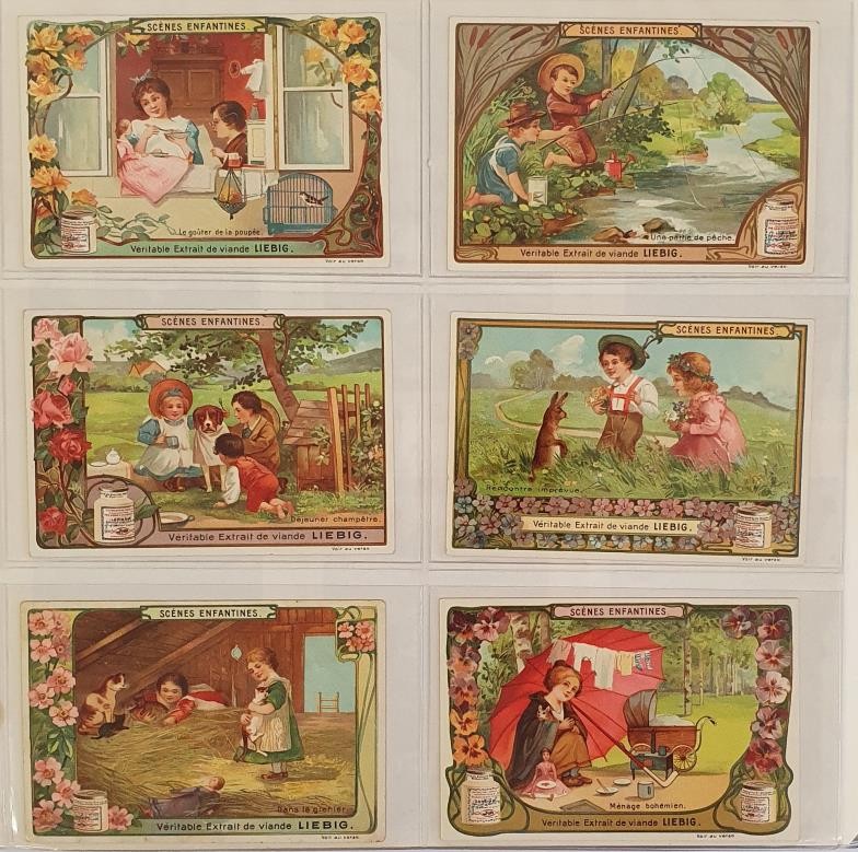 An Album of Liebig Trade Cards, comprising 27 Sets of 6, 1904 to 1906. Condition generally very good - Image 6 of 8