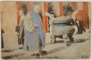 [China] Priests and Temple Altar. Delivered ‘Ireland via Siberia’ to address in Waterford. 4