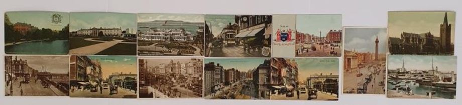 Postcards - Dublin, a collection which includes The Pavillion, Kingstown, ViceRegal Lodge, St.
