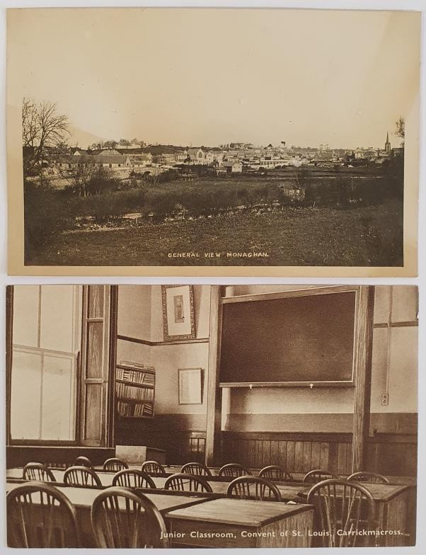 Monaghan. Junior Classroom, Convent of St. Louis, Carrickmacross. Black and white, unused. Circa