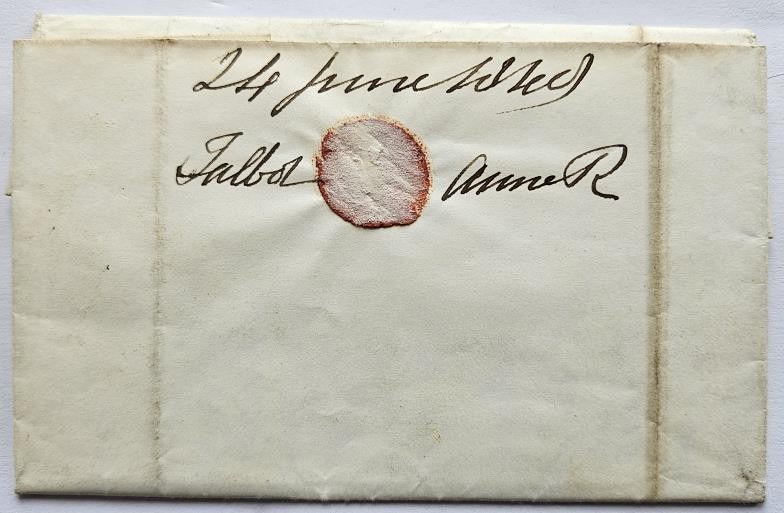 Wexford: Letter date stamped Enniscorthy 1848 to a Mr Frederic Hogan of York Strret Dublin from an - Image 2 of 3