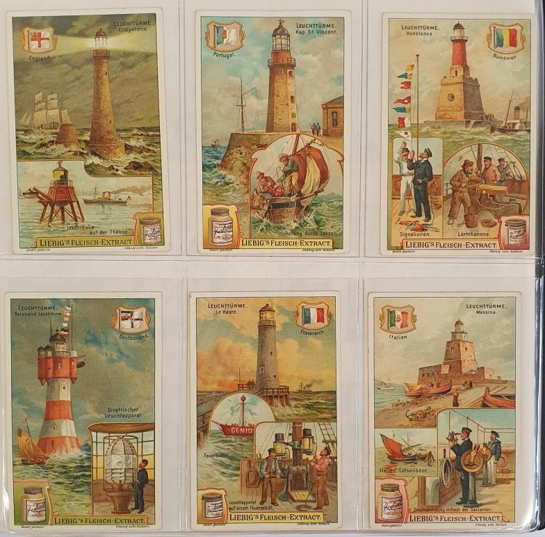 An Album of Liebig Trade Cards, comprising 28 Sets of 6, 1906 to 1909. Condition generally very good - Image 7 of 8