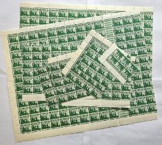 Ireland - A Collection of 12 sheets of c.550 Michael O'Cleary Definitive Stamps, c.1944+