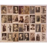 Collection of vintage cards of actors and actresses. many signed and dedicated. Mostly 1910-1920 but