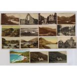 Postcards - County Donegal & County Galway, a collection which includes Mulroy Bay, Rougey Rocks,