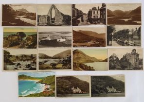 Postcards - County Donegal & County Galway, a collection which includes Mulroy Bay, Rougey Rocks,