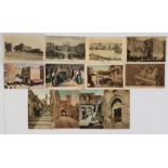 Jerusalem and Bethany 1914 period on. 12 cards, 6 in colour. One card dated 1925 with drawing of a