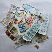 Mixed Lot of Clippings, some new and used postage stamps etc.