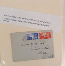 UK First Day Covers - An Album of Early FDCs, some King George VI, Queen Elizabeth Accession and