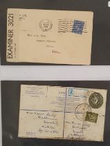 Postal History - UK to Ireland 1941, Opened by Examiner 3021 (Birr Interest); 1966 10p Par Avion