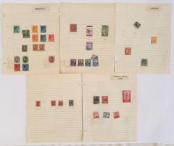 Early Stamps. South America and Asia. Uruguay 8 stamps, 1892 on, Venezuela, 28 stamps, 1882,