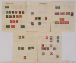 Early Stamps. United States of America. Circa 165 stamps, hinged on 14 pages, 1869 to 1936, with