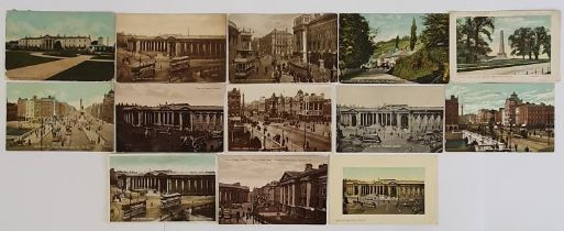 Postcards - Dublin, a collection which includes Phoenix Park and Wellington Monument, Strawberry