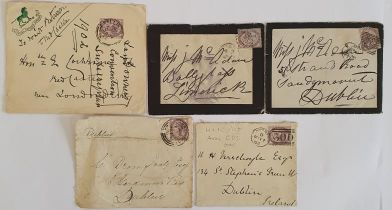 Ireland - Postal History - a Collection of (mostly) Stamped and Addressed Envelopes c.1880's/90's
