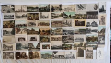 Collection of mostly British vintage cards. Circa 60 cards, blank and postally used. Variety of