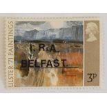 A 1971 Illegal Overprint "I.R.A. Belfast" on GB Ulster '71 Festival Stamp