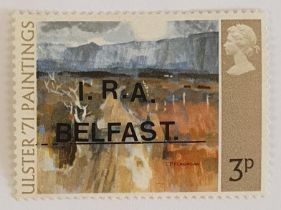 A 1971 Illegal Overprint "I.R.A. Belfast" on GB Ulster '71 Festival Stamp