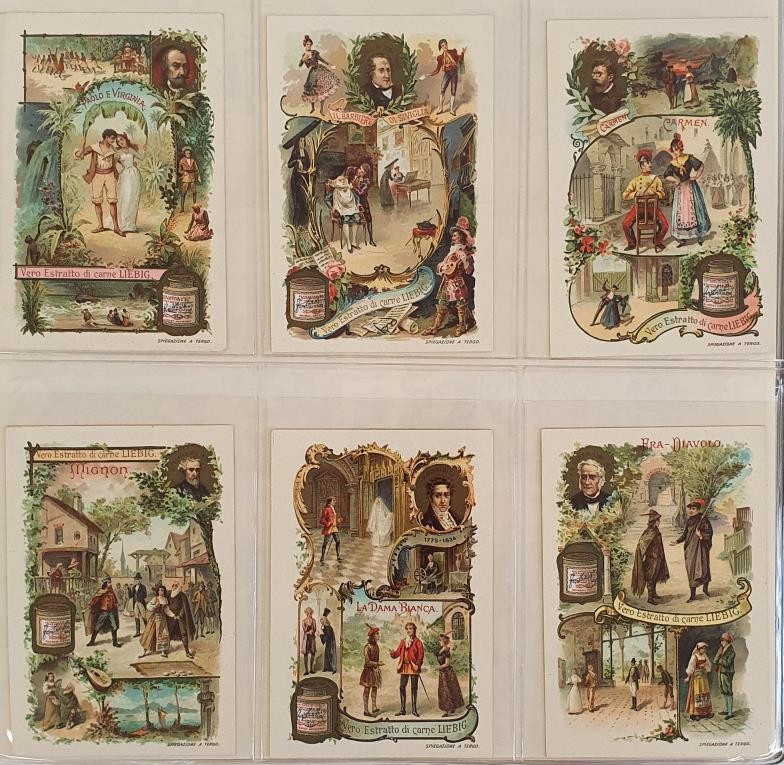 An Album of Liebig Trade Cards, comprising 27 Sets of 6, 1904 to 1906. Condition generally very good - Image 4 of 8