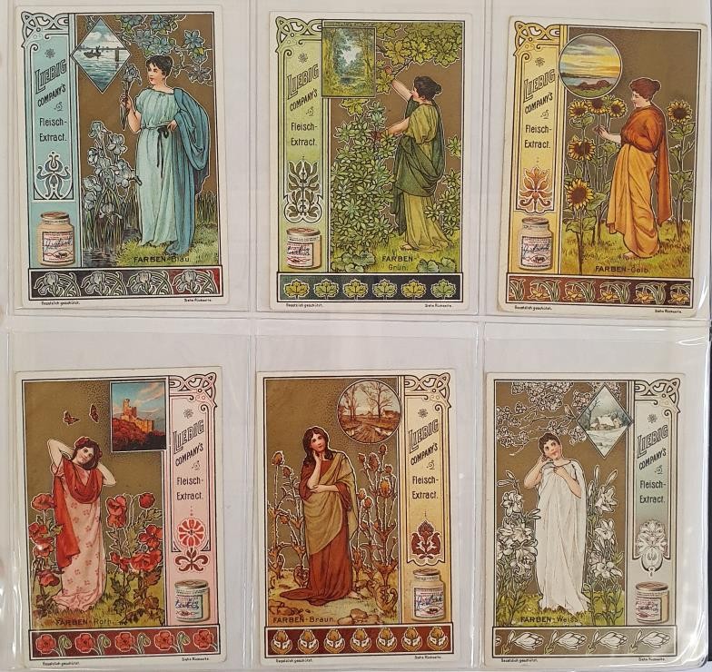 An Album of Liebig Trade Cards, comprising 30 Sets of 6, 1898 to 1902. Condition generally very good - Image 7 of 8