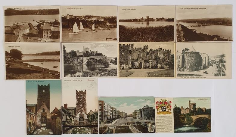 Waterford interest. The Mall. Circa 1910; The Quay and Reginald’s Tower; Ruins French Church, The