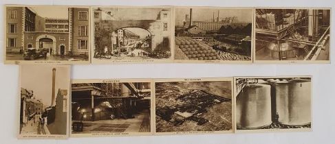 Guinness Brewery. Collection of postcards, Entrance to Brewery Yard, Cooperage Yard, A Copper,
