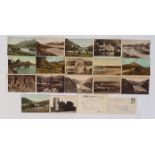 Postcards- County Wicklow/Galway/Donegal, a collection consisting Moore's tree, Avoca Wicklow, Cross