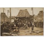 Bontoc Icorrotes [sic] Spear throwing at the White City. Palmers series. [1908] . native people
