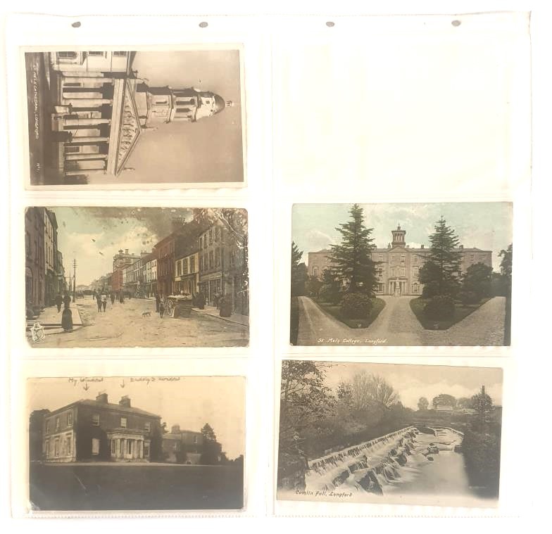 Postcards - County Longford, a collection which includes Camlin Fall, St. Mels Cathedral, St. - Image 2 of 2