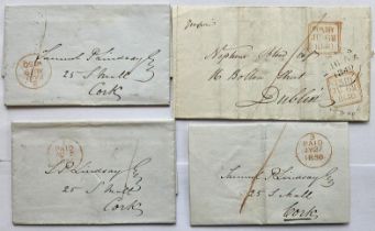 Cork Postal History - EL, 1840, Kanturk double arc date stamp, to Neptune Blood Esq., 16 Bolton