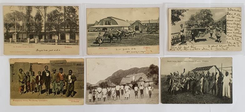 African interest. A Mussoorie Dandy. 1909; Market Square Pretoria; Universities Mission to Central