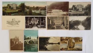 Postcards - County Carlow & County Kildare, a collection which includes The Weir at Aghade,